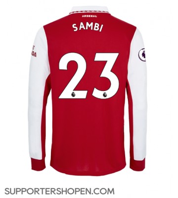 Arsenal Albert Sambi Lokonga #23 Hemma Matchtröja 2022-23 Långärmad